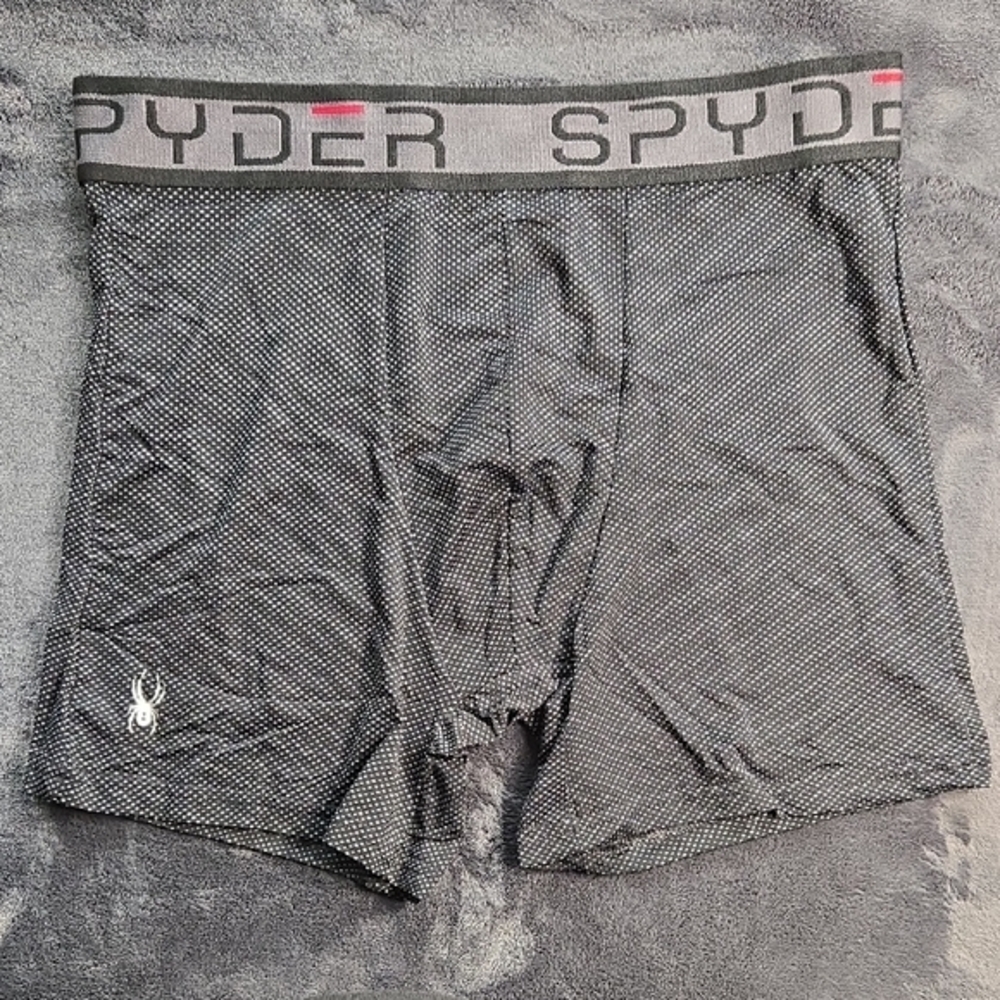Spyder Black Performance Boxer Briefs - Picture 1 of 4